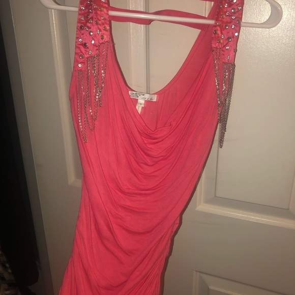 Coral dressy tank top - Picture 2 of 6